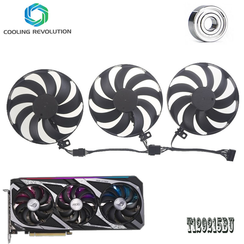Rtx 3090 24Gb Gddr6X - 87mm t129215bu dc12v 0.50amp rtx3050 rtx3060