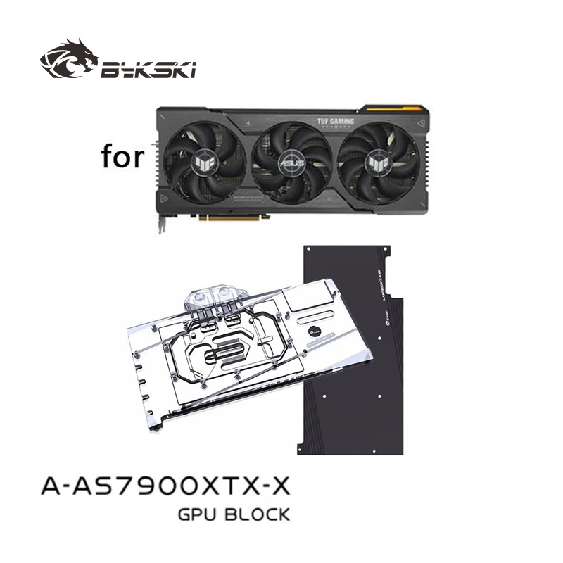 Rx 7900 Xt 20Gb - Bloco de Água Bykski para Placa