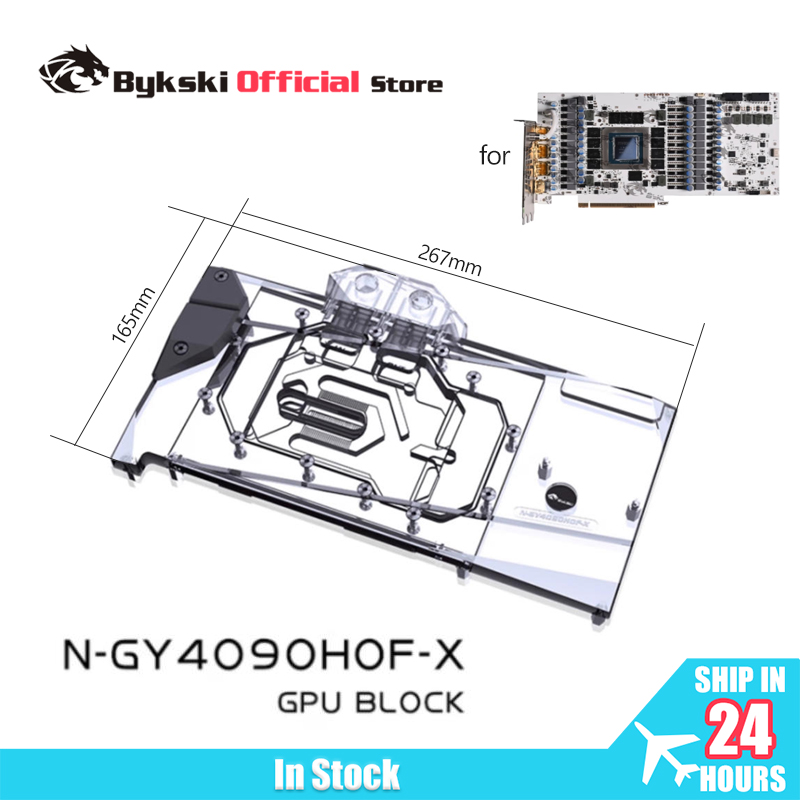 Bykski N-GY4090HOF-X GPU Block - Rtx 4090 Water Block Full Cover avaliação e preço