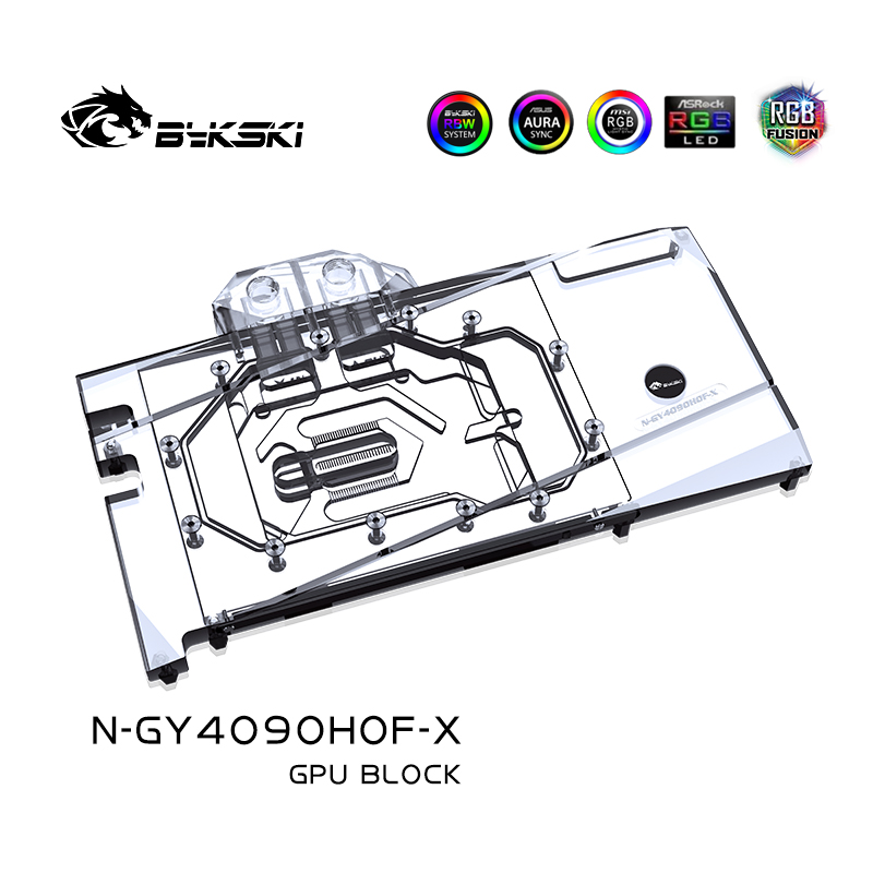 Bykski N-GY4090HOF-X GPU Block - Rtx 4090 Water Block Full Cover avaliação e preço