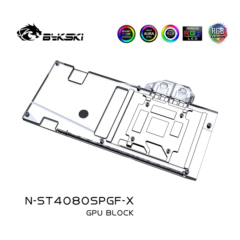 Bloco de GPU Bykski N-ST4080SP - Rtx 4080 Water Cooling Block avaliação e preço