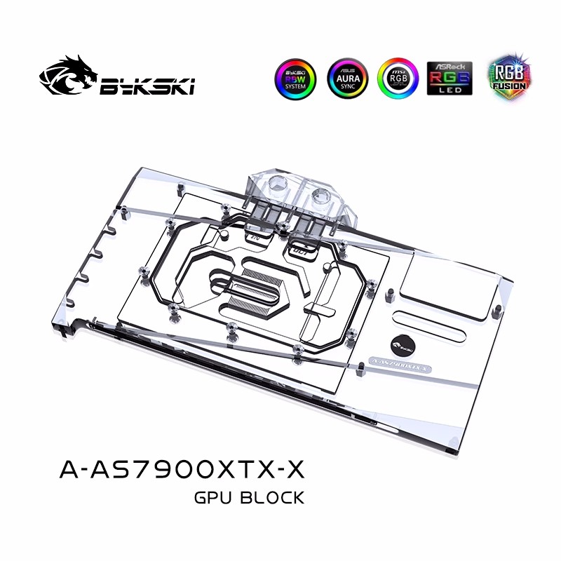 Bloco de Água Bykski para Plac - Rx 7900 Xt 20Gb avaliação e preço